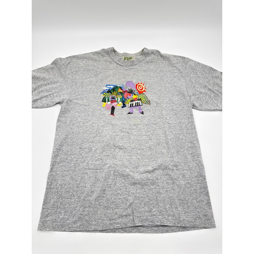 Vintage Roots 1997 Jazz Aspen Festival T-Shirt Mens Gray Santana Gladys Knight